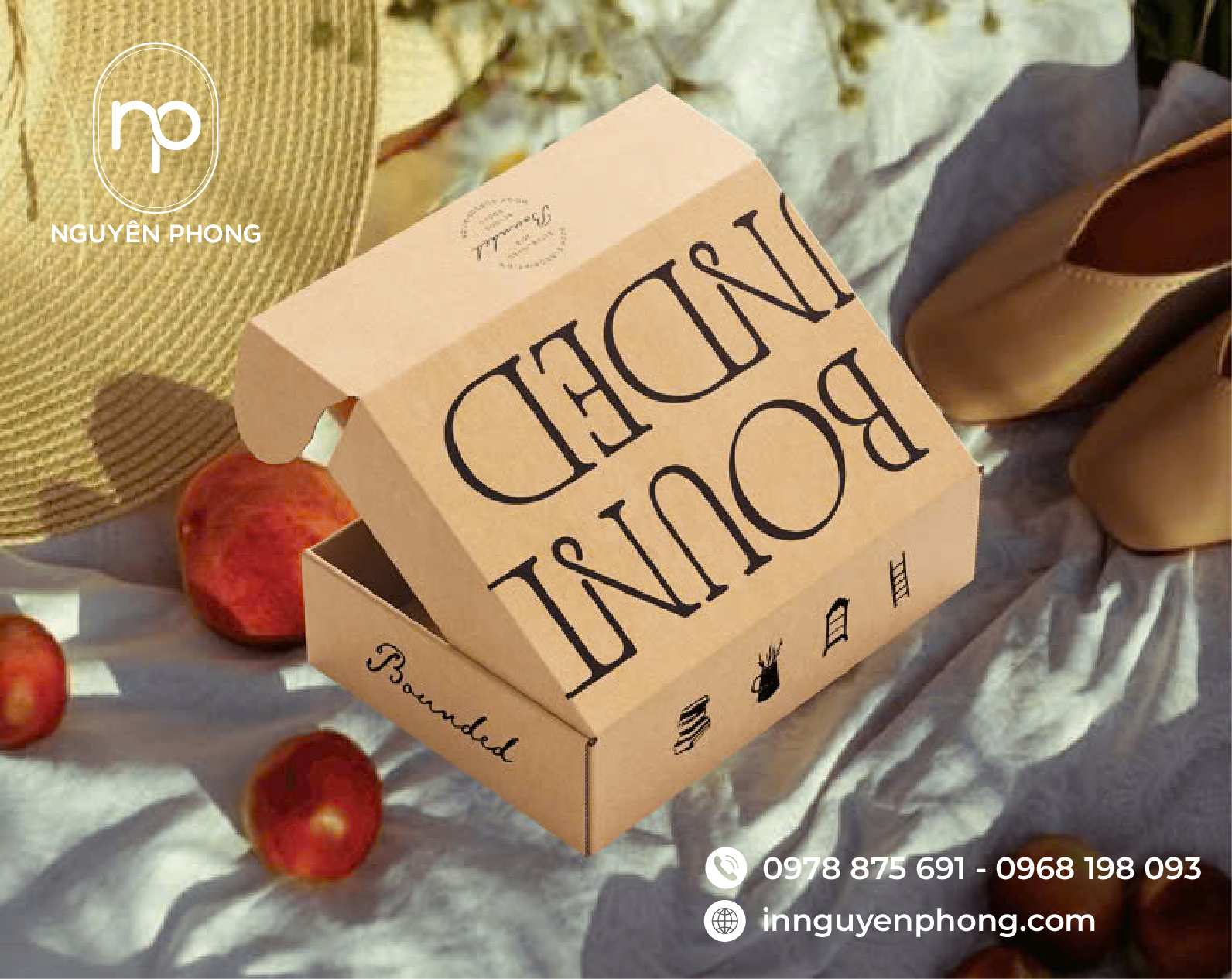 Mẫu in hộp nắp gậy